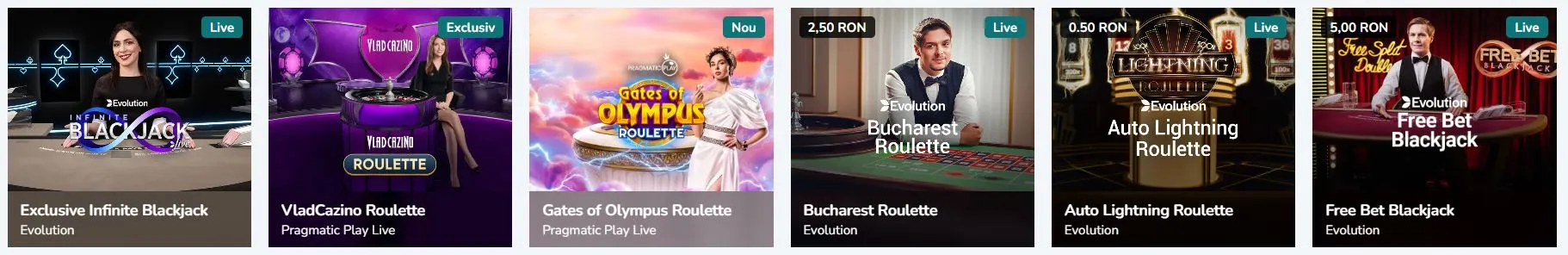 top cazinouri online din Rom&acirc;nia Live casino